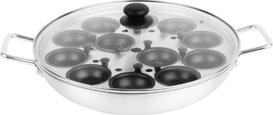 Vogue aluminium ei-pocheerpan met handvatten 35cm per stuk Vogue aluminium ei-pocheerpan met handvatten 35cm per stuk