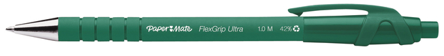 Balpen Paper Mate Flexgrip Ultra medium groen Balpen Paper Mate Flexgrip Ultra medium groen