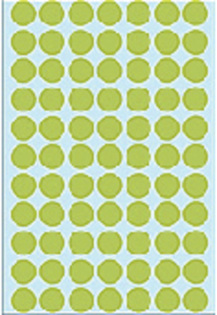 Etiket HERMA 2235 rond 13mm groen 2464stuks