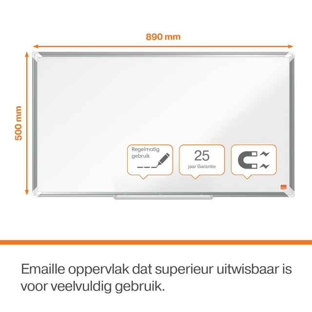 Whiteboard Nobo Premium Plus 50x89cm emaille