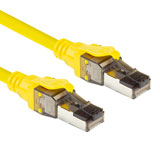ACT Gele 3 meter SFTP CAT8 patchkabel snagless met RJ45 connectoren ACT Gele 3 meter SFTP CAT8 patchkabel snagless met RJ45 connectoren