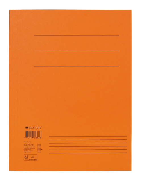 Dossiermap Quantore A4 300gr oranje Dossiermap Quantore A4 300gr oranje