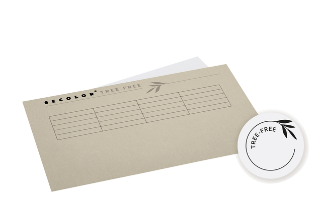 Vouwmap Djois Tree-Free folio gelijk 226gr grijs Vouwmap Djois Tree-Free folio gelijk 226gr grijs