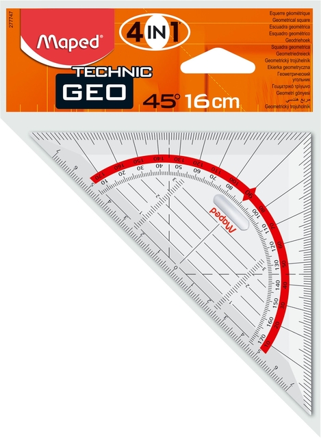 Geodriehoek Maped Technic 16cm Geodriehoek Maped Technic 16cm