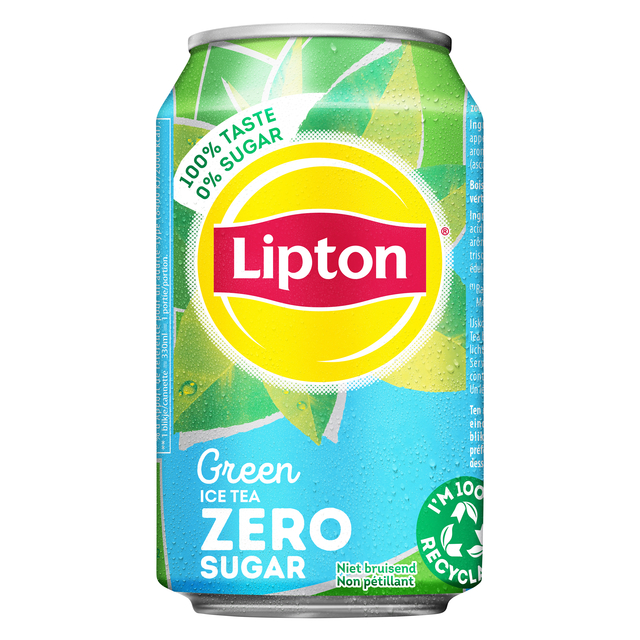 Frisdrank Lipton Ice Tea green zero blik 330ml Frisdrank Lipton Ice Tea green zero blik 330ml