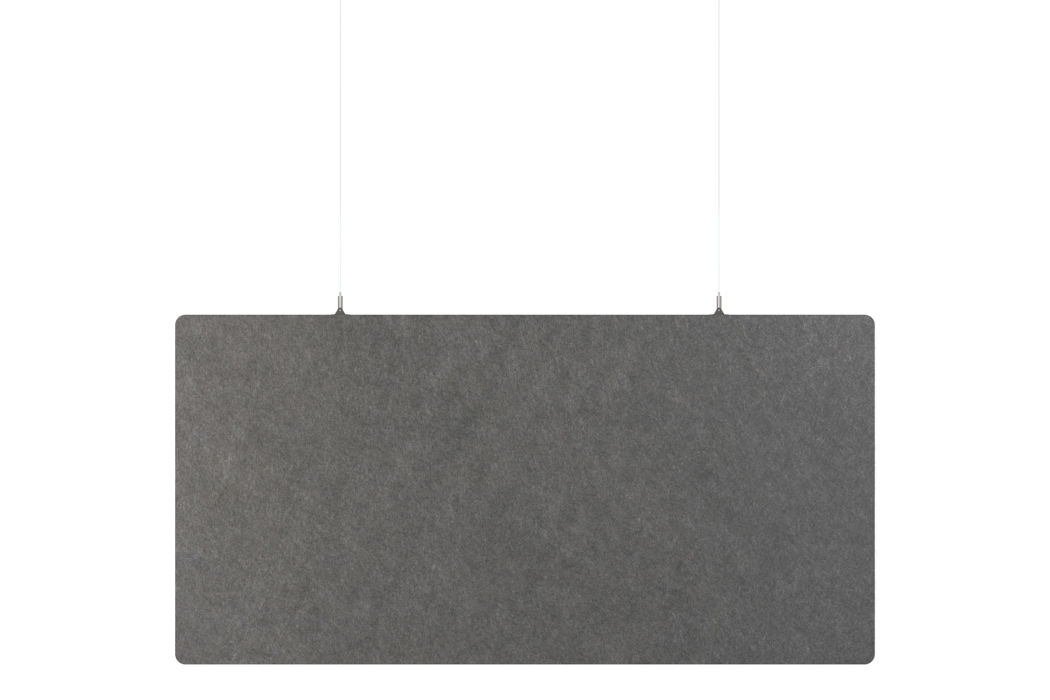 Akoestisch PET-vilt rechthoekig plafondpaneel, donkergrijs - 60x120 cm Akoestisch PET-vilt rechthoekig plafondpaneel, donkergrijs - 60x120 cm