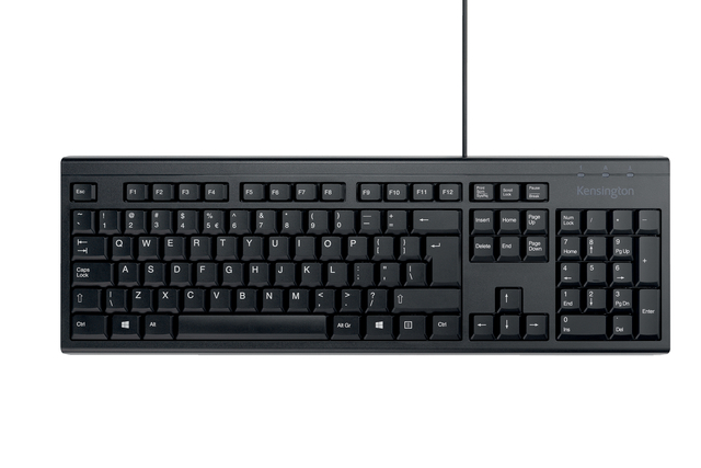 keyboard, wired, black, full-size, USB