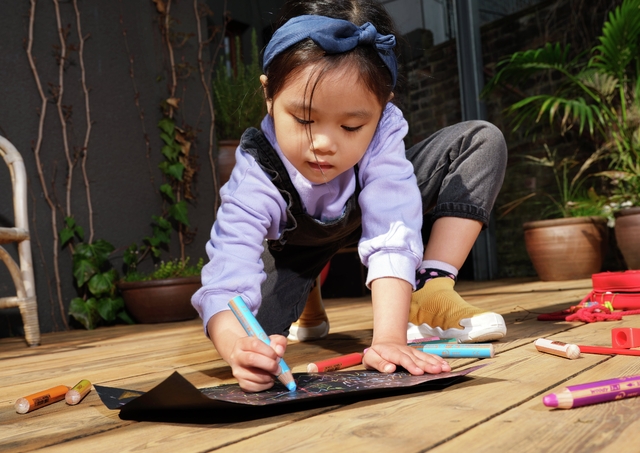 kinderen, tekenen, schilderen, kleurrijk, tekenmateriaal