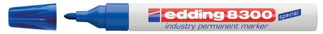 Viltstift edding 8300 industrie rond 1.5-3mm blauw Viltstift edding 8300 industrie rond 1.5-3mm blauw