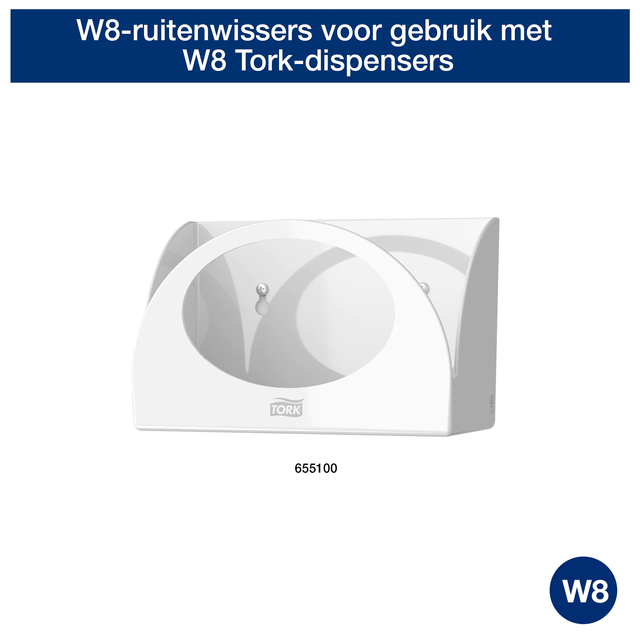 Reinigingsdoek Tork W8 Premium 1-laags 8x40 vel blauw 194450