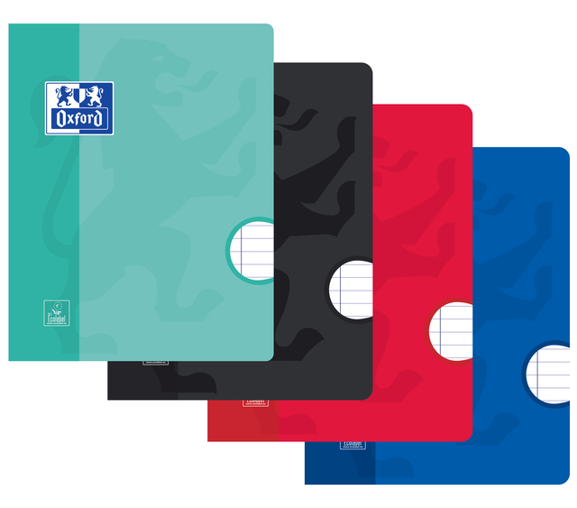 Schrift Oxford School A5 lijn 72 pagina's 80gr assorti Schrift Oxford School A5 lijn 72 pagina's 80gr assorti