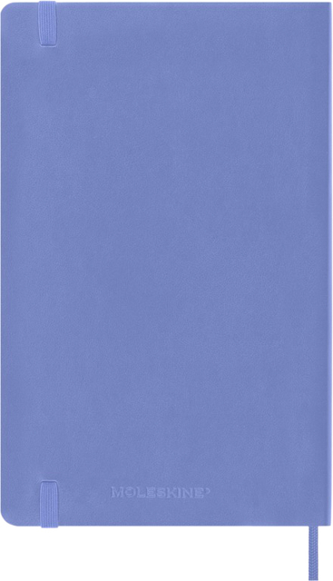 Notitieboek Moleskine large 130x210mm blanco soft cover hydrangea blue