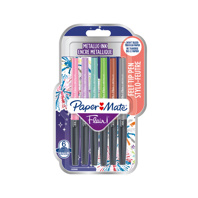 metallic ink, paint pens, set of 6, gel markers, colored pens