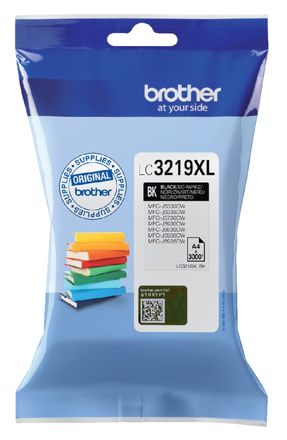 Inktcartridge Brother LC-3219XLBK zwart Inktcartridge Brother LC-3219XLBK zwart