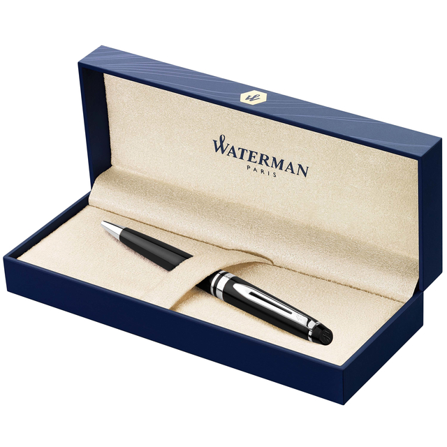 Balpen Waterman Expert black lacquer CT medium