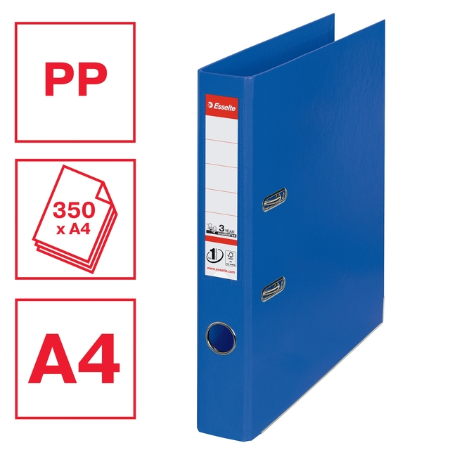 Ordner Esselte No 1 Power PP 50 mm blauw 5 stuks