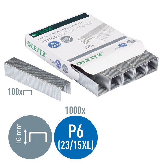 Nieten Leitz P6 23/15XL 1000 stuks