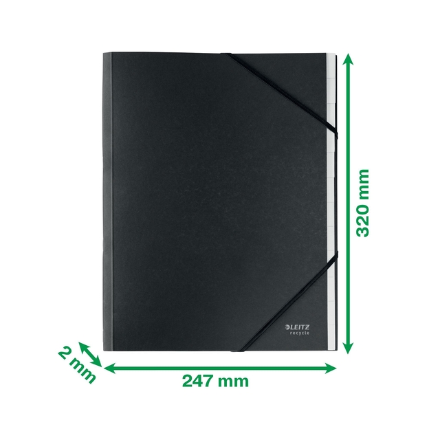 notebook, dagboek, zwarte kaft, elastische band, A5 formaat