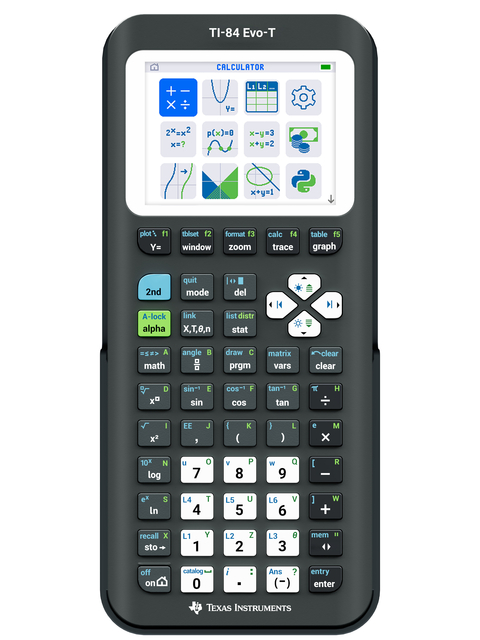 scientific calculator, graphing, TI-84 Evo-T, programmable, handheld