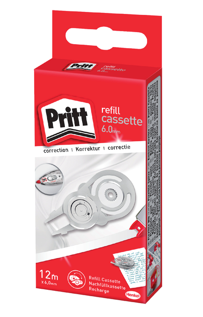 Correctierollervulling Pritt navul cassette Flex 6mmx12m