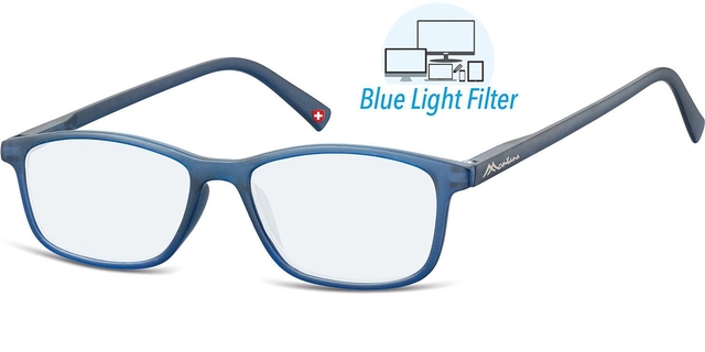 Leesbril  Montana +1.50 dpt blue light filter blauw Leesbril  Montana +1.50 dpt blue light filter blauw