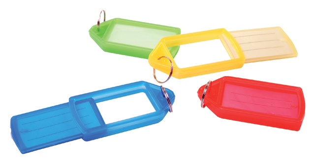 Sleutellabel Pavo met schuifelement assorti 15 stuks Sleutellabel Pavo met schuifelement assorti 15 stuks