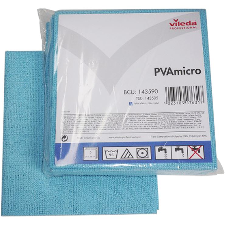 Vileda PVA Micro Blauw 38x35cm doos 20x5stuks