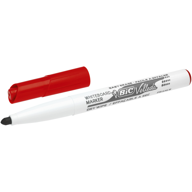 Whiteboardmarker Bic Velleda 1741 rond medium rood Whiteboardmarker Bic Velleda 1741 rond medium rood