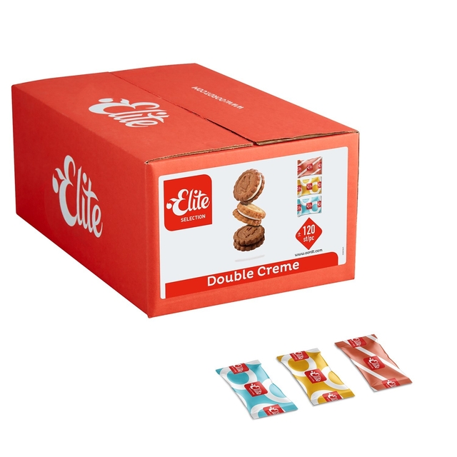 Koekjes Elite Selection Double Crème mix 120 stuks Koekjes Elite Selection Double Crème mix 120 stuks