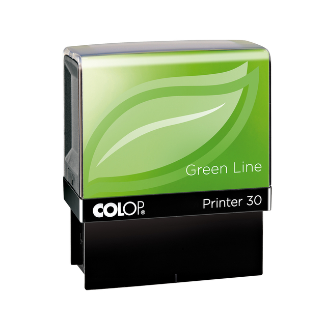 Tekststempel Colop Printer 30 Green Line personaliseerbaar Tekststempel Colop Printer 30 Green Line personaliseerbaar