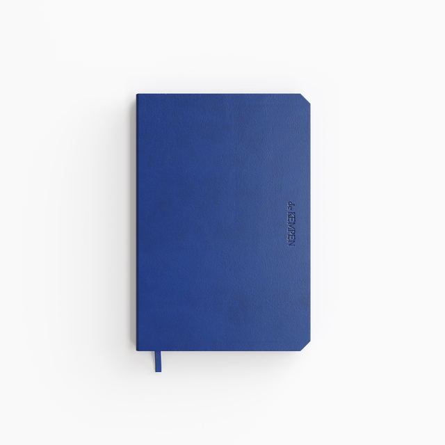 Notitieboek de KEMPEN Blue Note 110x160mm blanco 160 pagina's 90gr blauw Notitieboek de KEMPEN Blue Note 110x160mm blanco 160 pagina's 90gr blauw