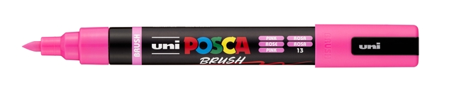 markers, posca, brush, pink, highlighter