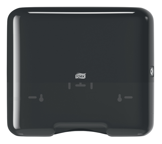 Handdoekdispenser Tork H3 Elevation klein zwart 553108 Handdoekdispenser Tork H3 Elevation klein zwart 553108
