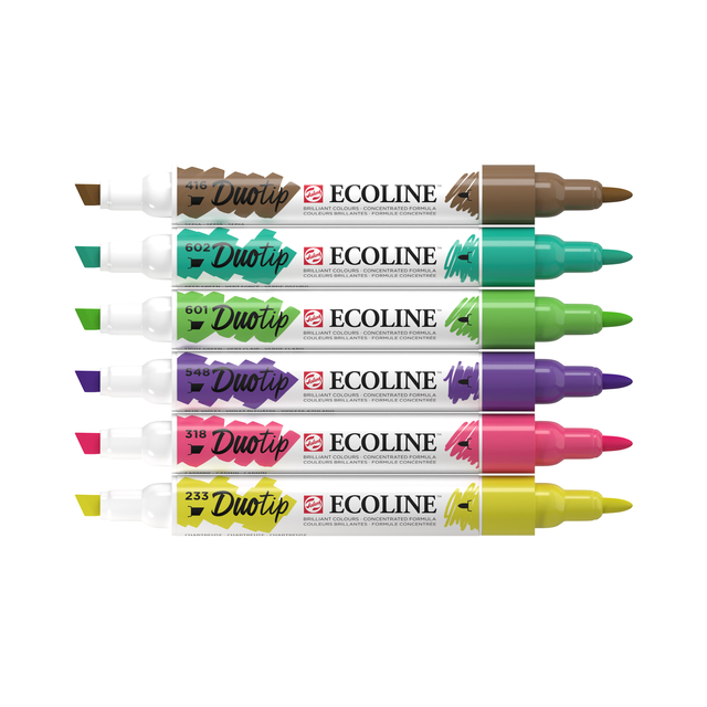 Duotip Talens Ecoline set à 6 stuks botanisch