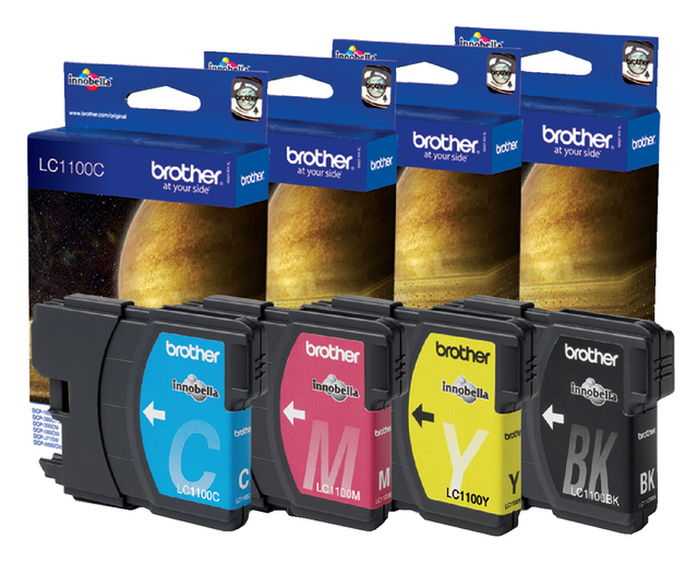 Inktcartridge Brother LC-1100C blauw