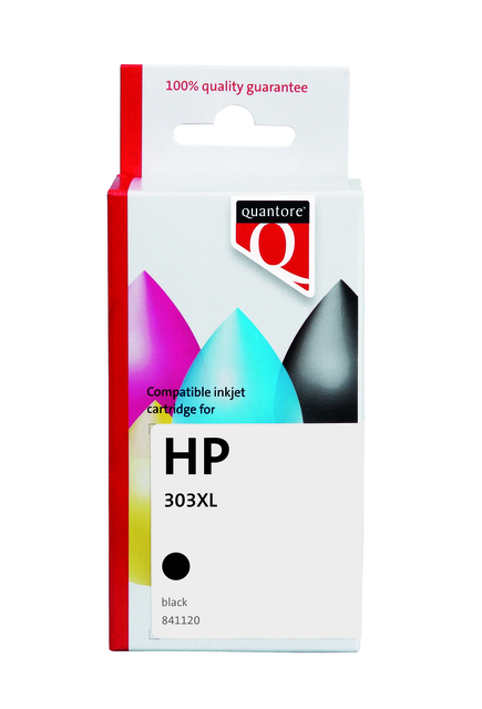 Inktcartridge Quantore alternatief tbv HP T6N04AE 303XL zwart HC Inktcartridge Quantore alternatief tbv HP T6N04AE 303XL zwart HC
