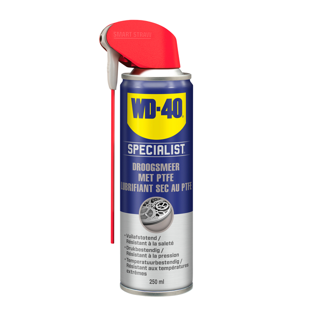Spray droogsmeer WD-40 Specialist met PTFE 250ml Spray droogsmeer WD-40 Specialist met PTFE 250ml