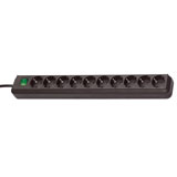 Brennenstuhl Eco-Line, stekkerdoos, 10 sockets, 3.0m, zwart, met schakelaar Brennenstuhl Eco-Line, stekkerdoos, 10 sockets, 3.0m, zwart, met schakelaar