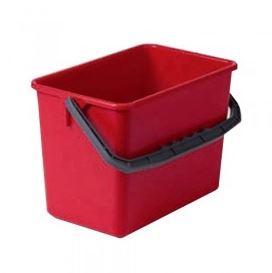 Ecolab Emmer Werkwagen 6 liter Rood per stuk