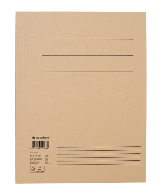Dossiermap Quantore A4 300gr chamois Dossiermap Quantore A4 300gr chamois