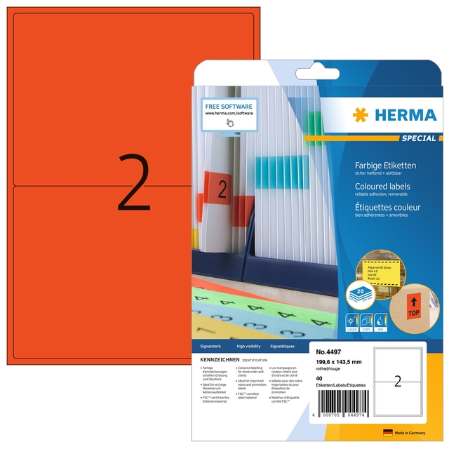 etiketten, labels, kleur, oranje, set