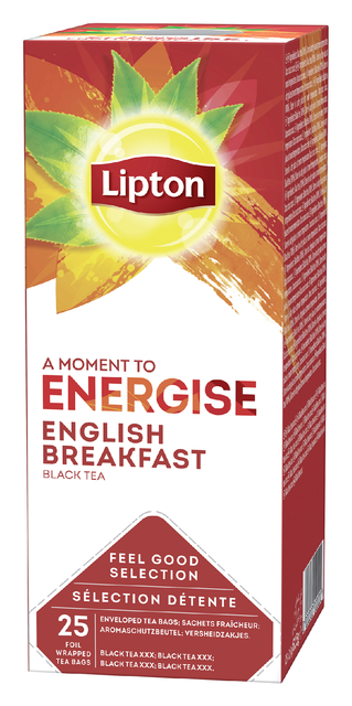 Thee Lipton Energise English breakfast 25x1.5gr Thee Lipton Energise English breakfast 25x1.5gr