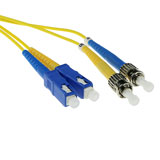 ACT 2 meter LSZH Singlemode 9/125 OS2  glasvezel patchkabel duplex met SC en ST connectoren