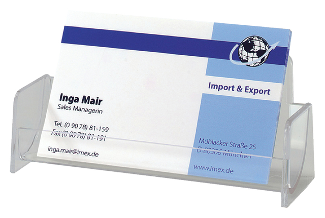 Visitekaartbak Sigel VA120 voor 50 kaarten 94x85mm hard plastic glashelder Visitekaartbak Sigel VA120 voor 50 kaarten 94x85mm hard plastic glashelder