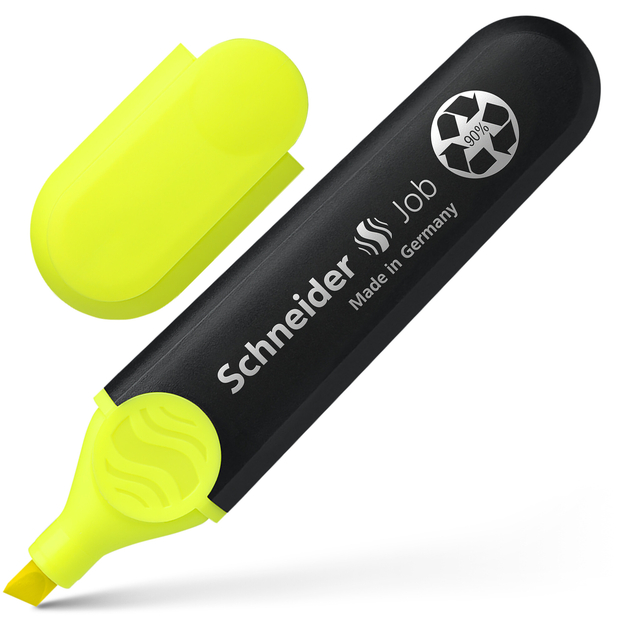 highlighter, marker, mini highlighter, neon yellow, Schneider job