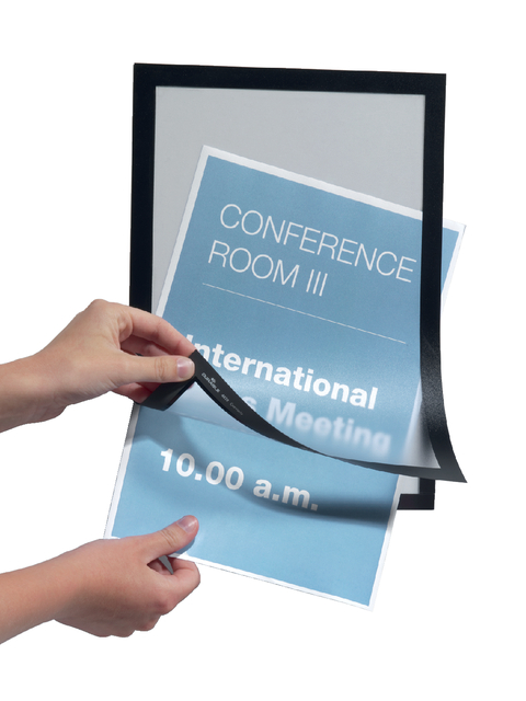 Duraframe Durable 487201 A4 zwart 2 stuks Duraframe Durable 487201 A4 zwart 2 stuks