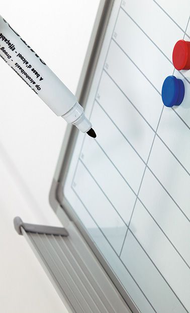 Planbord Softline profiel 8mm Werkdagen, DU incl. dagenstrook - 60x90 cm