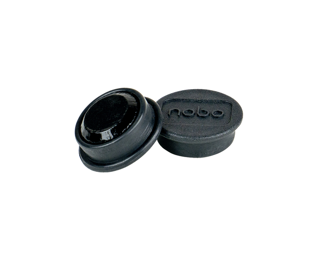 Magneet Nobo 24mm zwart 10 stuks