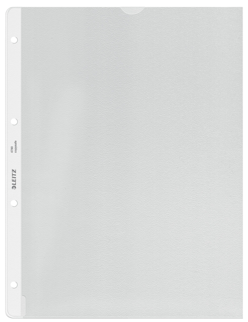 Showtas Leitz Premium met uitsnede copy safe 0.13mm PP A4 transparant 100 stuks Showtas Leitz Premium met uitsnede copy safe 0.13mm PP A4 transparant 100 stuks