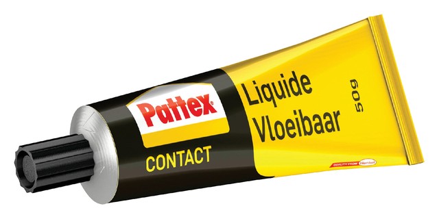 Contactlijm vloeibaar Pattex tube 50 gram op blister Contactlijm vloeibaar Pattex tube 50 gram op blister